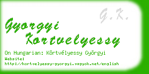gyorgyi kortvelyessy business card